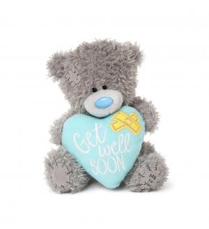 Nalle "Get well soon" på hjärta, 10cm - Me to you (Miranda nalle)